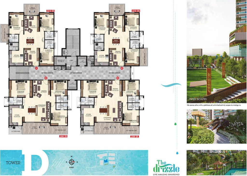 The Drizzle floor plan for The Drizzle floorplan 5: tower-d-drizzle.jpg